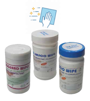 Wet wipes disinfectant for surfaces disinfection