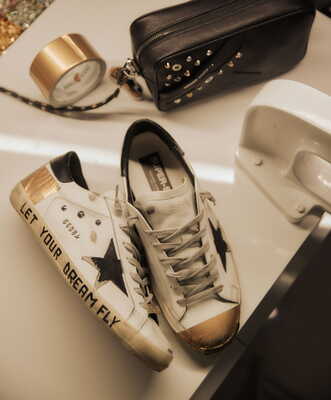 Golden Goose clothing with no visible supports